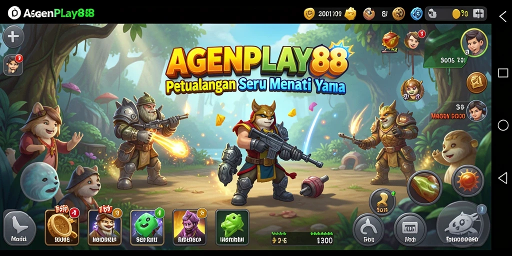 Tangkapan layar menunjukkan petualangan mendebarkan dalam AGENPLAY88.
