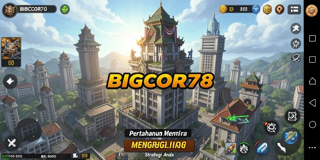 Gameplay Tower Defense yang menegangkan dan strategis dalam BIGCOR78.