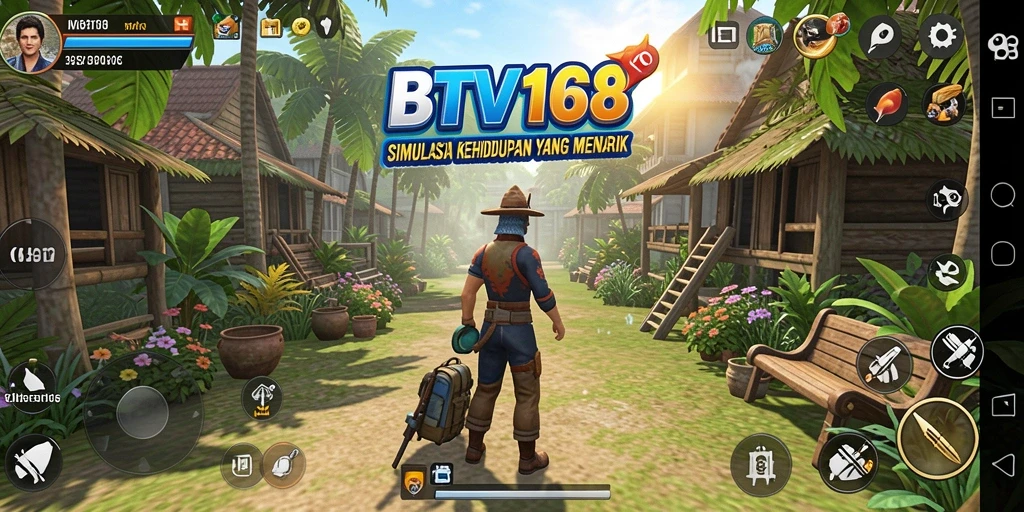 Screenshot BTV168 menampilkan gameplay interaktif dan lingkungan game yang hidup.