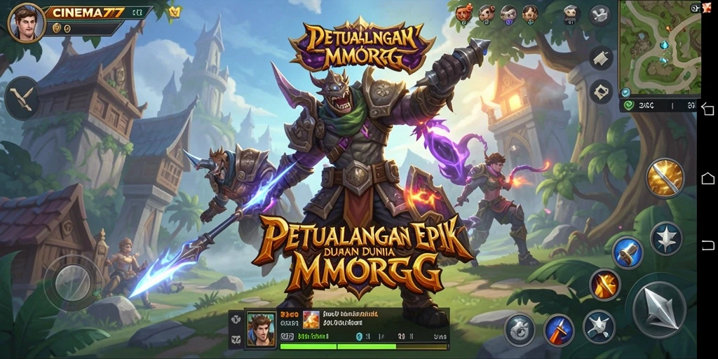 Tampilan gameplay CINEMA77 yang menawan dan menarik.