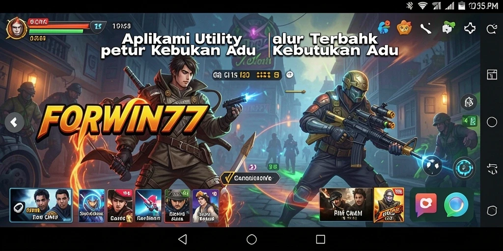 Tampilan antarmuka pengguna FORWIN77 yang intuitif dan mudah dioperasikan.