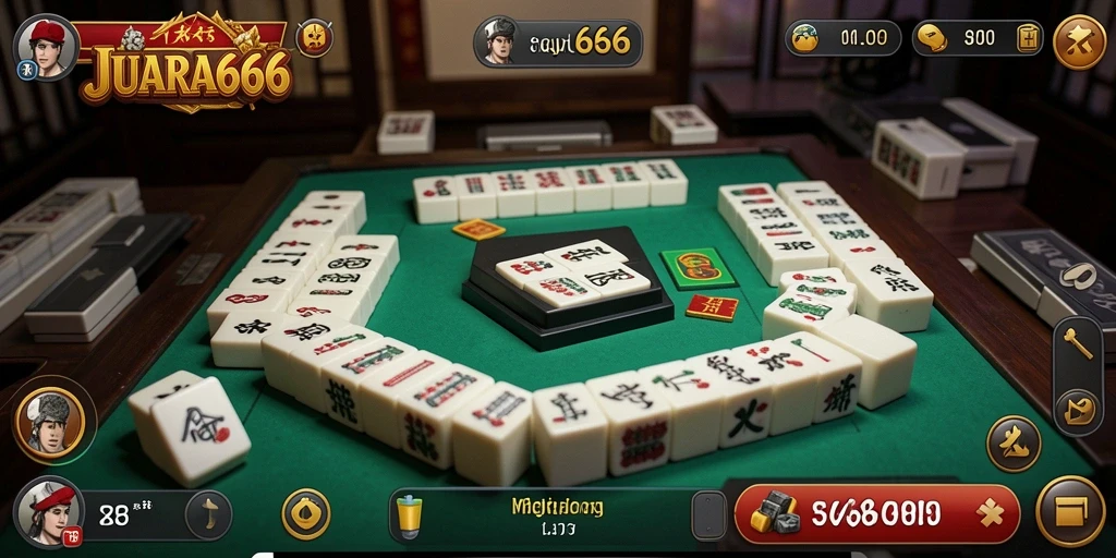 Tampilkan gameplay menarik JUARA666 dengan desain Mahjong yang indah.