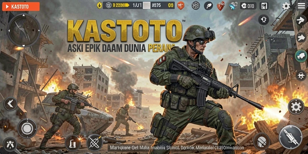 Screenshot menunjukkan karakter dalam pertempuran seru di KASTOTO.