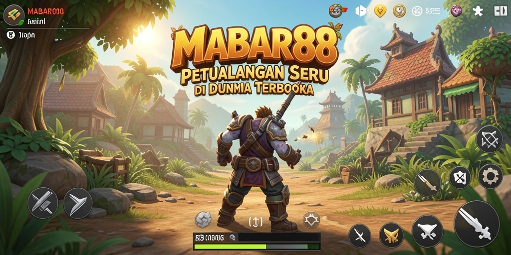 Tampilan gameplay seru dalam dunia terbuka MABAR88.