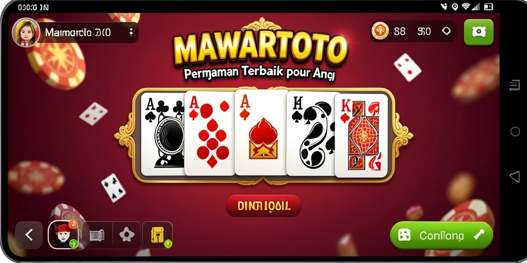 Tampilan gameplay Domino yang menarik dan seru di MAWARTOTO.
