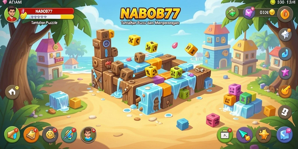 Screenshot menunjukkan gameplay NABOB77 yang menantang dan menyenangkan.