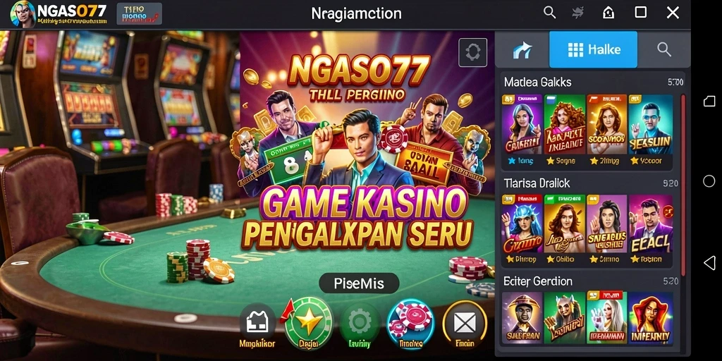 Tampilan menarik dari permainan Kasino NGASO77.