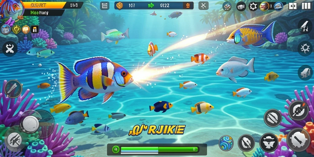 Tampilan seru gameplay Tembak Ikan di OKJKT.