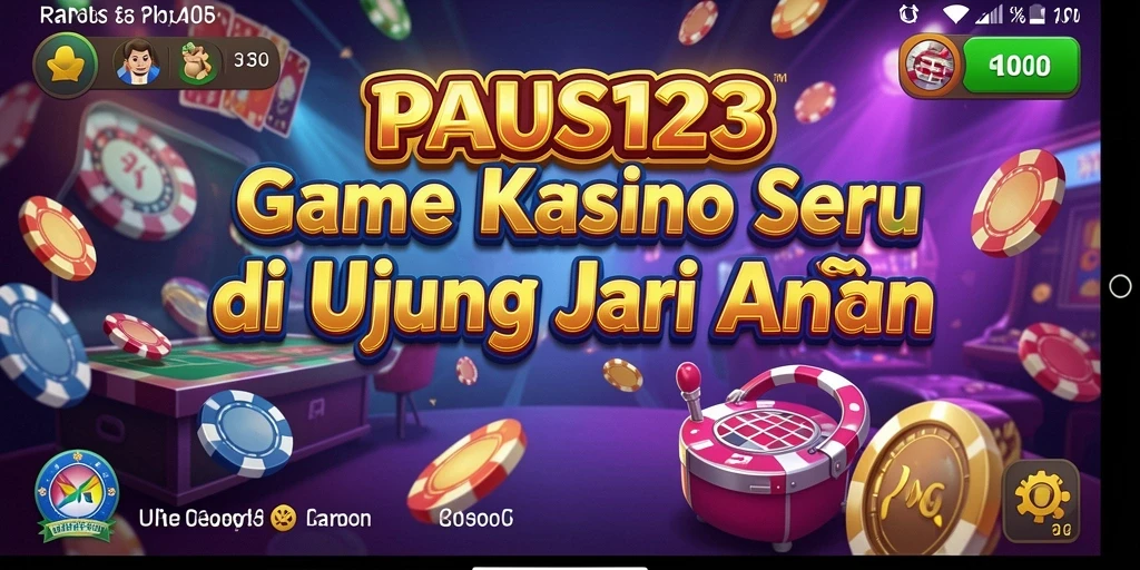 Tampilan gameplay PAUS123 dengan grafis Kasino yang memukau.