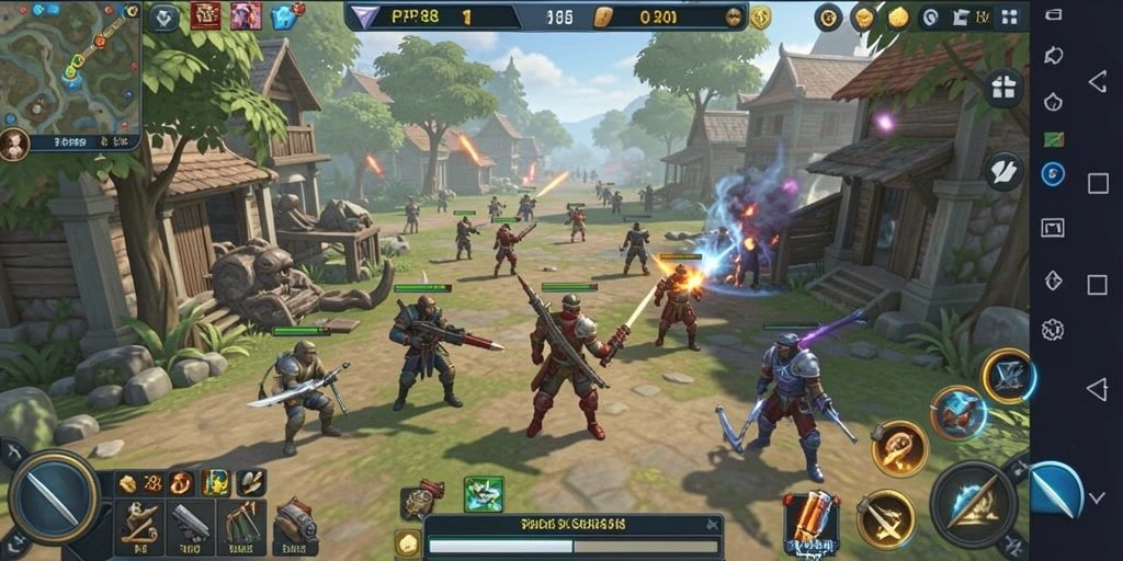 Tangkapan layar gameplay menarik dari PP88 dengan elemen SLG.
