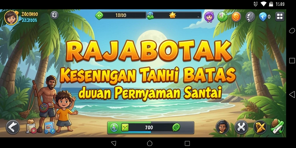 Tampilan gameplay seru di RAJABOTAK yang menggugah selera.