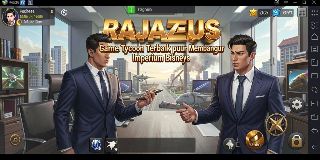 Tampilan gameplay RAJAZEUS yang menarik dan dinamis.