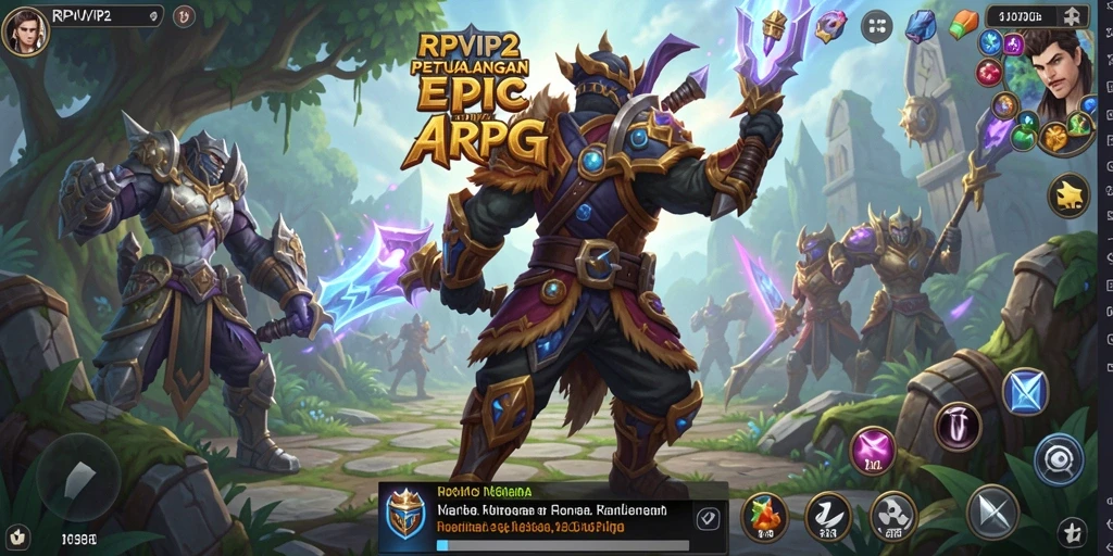 Gameplay mendebarkan RPVIP2 dalam aksi pertempuran ARPG.