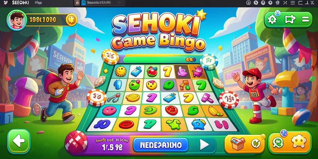 Screenshot gameplay SEHOKI yang menggambarkan kegembiraan bermain Bingo.