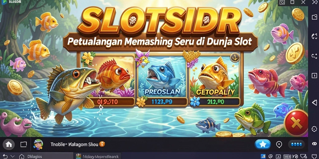 Screenshot dari gameplay Fishing seru di SLOTSIDR.
