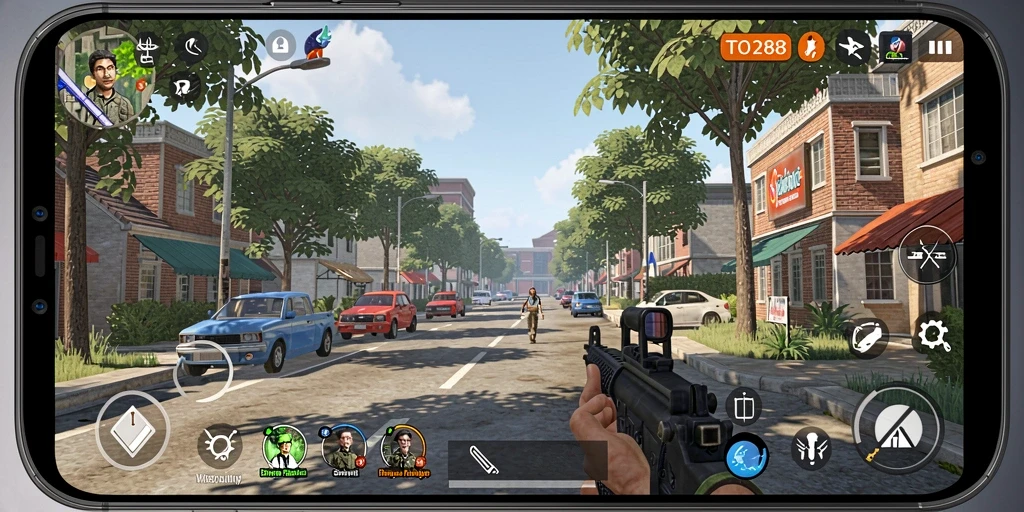 Tangkapan layar utama TO288 menampilkan gameplay simulasi yang realistis dan menarik.