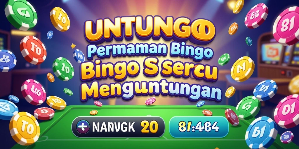 Tampilan menarik dari gameplay UNTUNGGO dengan suasana Bingo yang seru.