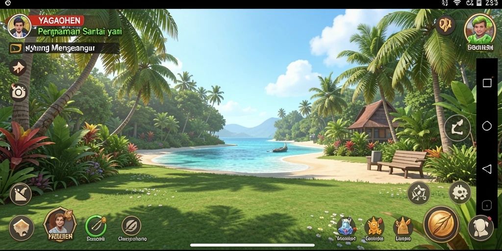 Tampilan gameplay YAGAOHEN yang ceria dan menyenangkan.